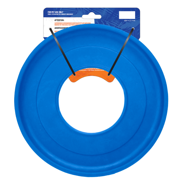 slide 4 of 5, Nerf Dog Tire Flyer - Blue, 10 in