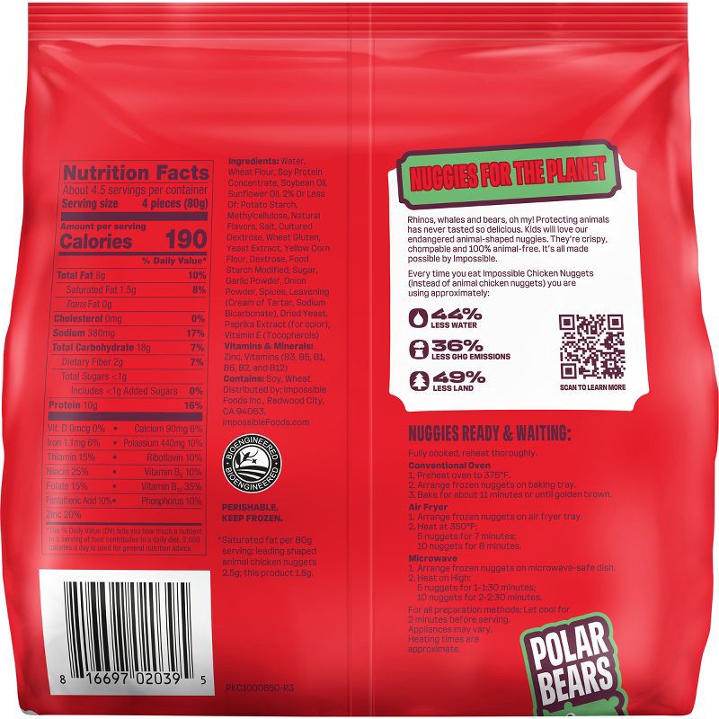 slide 5 of 6, Impossible Plant Based Chicken Nuggets Wild Nuggies - Frozen - 13.5oz, 13.5 oz