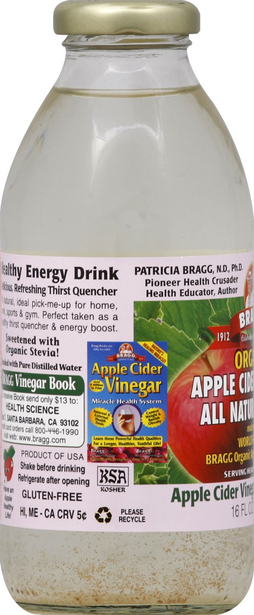 slide 3 of 4, Bragg Organic Apple Cider Vinegar & Sweet Stevia All Natural Drink, 16 fl oz