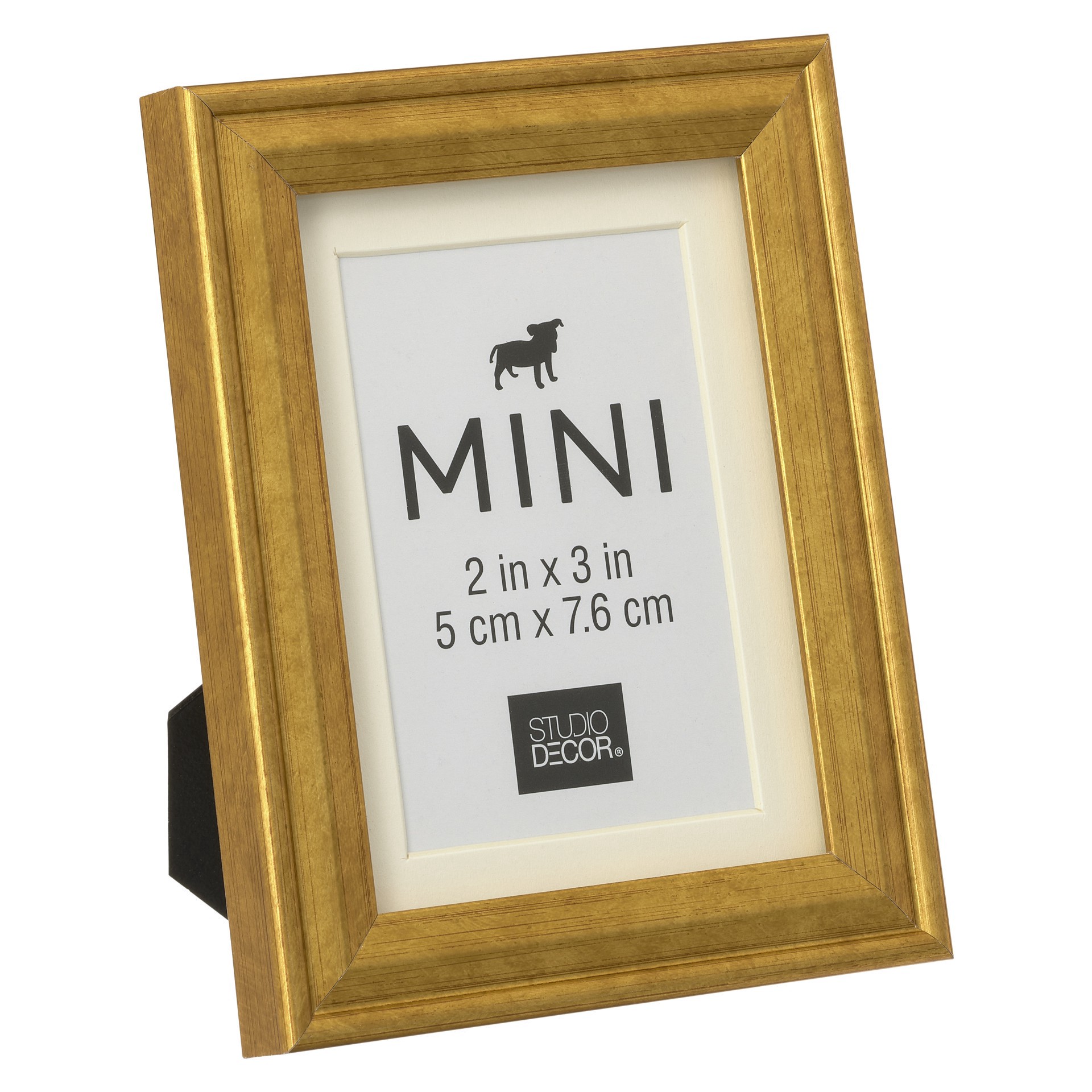 slide 2 of 3, Gold Mini Frame By Studio Decor, 2 in x 3 in