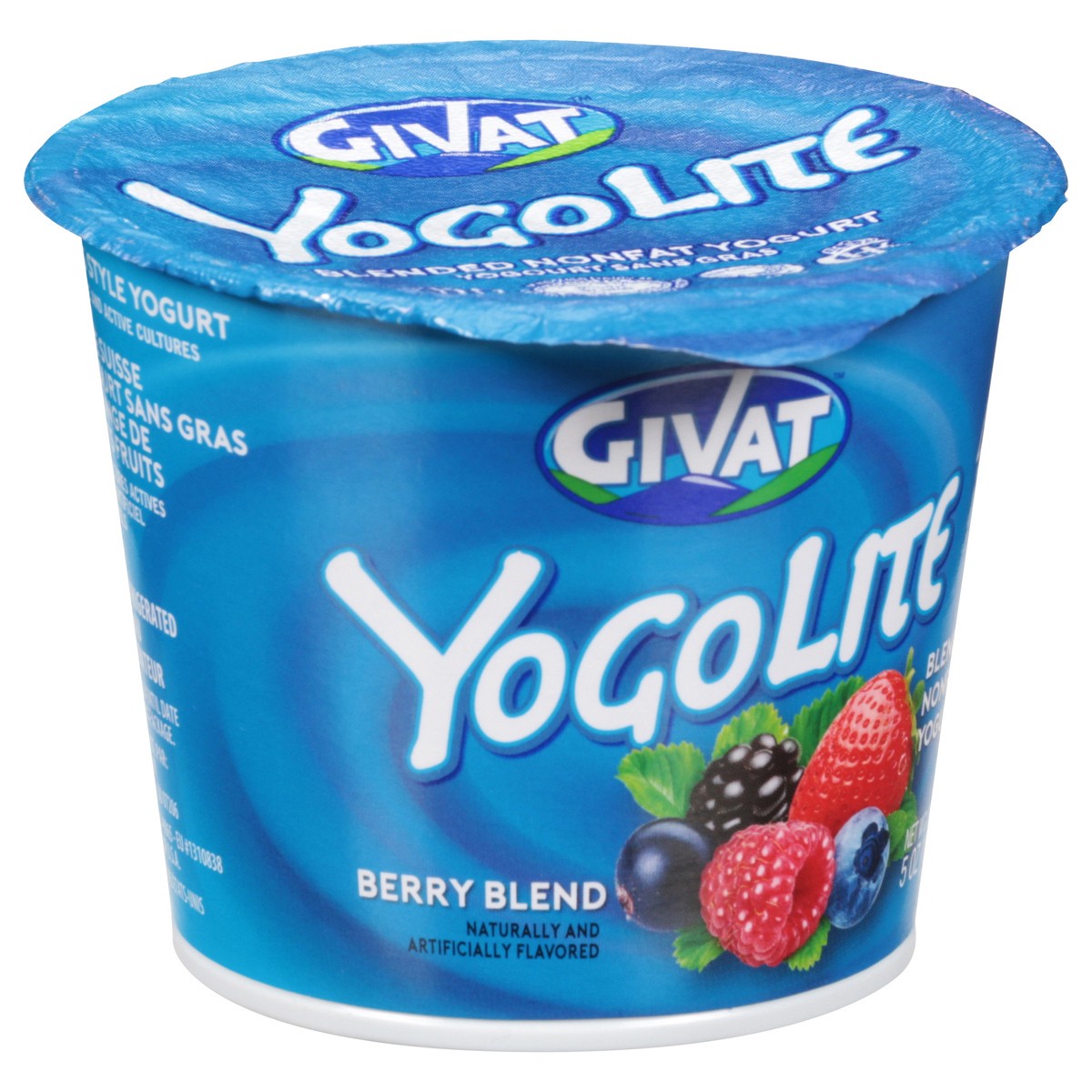 slide 4 of 14, Givat YogoLite Berry Blend Blended Nonfat Yogurt 5 oz, 5 oz
