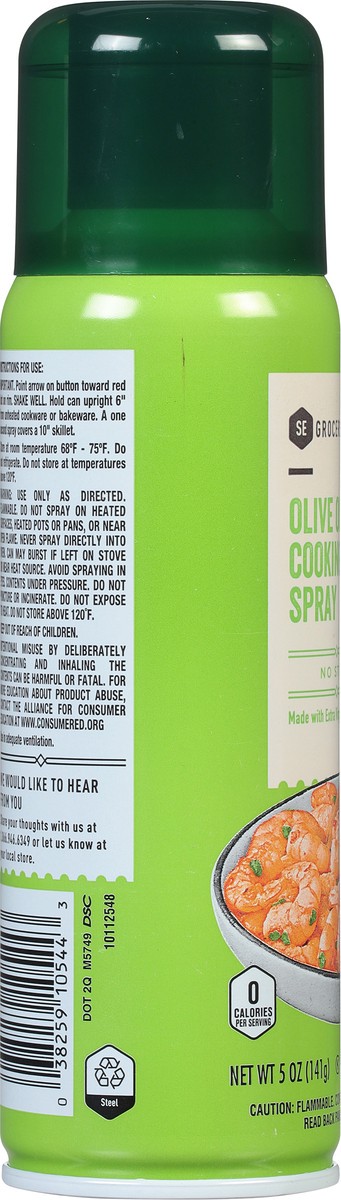 slide 6 of 11, SE Grocers Cooking Spray Olive Oil, 5 oz