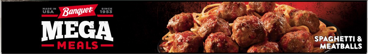 slide 4 of 12, Banquet Mega Meals Spaghetti and Meatballs Frozen Dinner, 14.8 Ounce, 14.8 oz