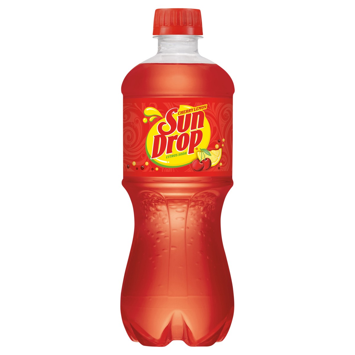 slide 1 of 2, Sun Drop Cherry Lemon Soda, 20 fl oz bottle, 20 fl oz