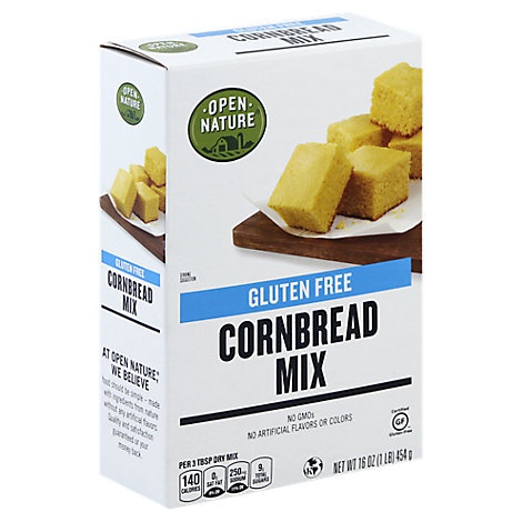 slide 1 of 1, Open Nature Cornbread Mix Gluten Free, 16 oz