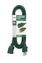 Prime 16/3 Landscape Outdoor Extension Cord - Green