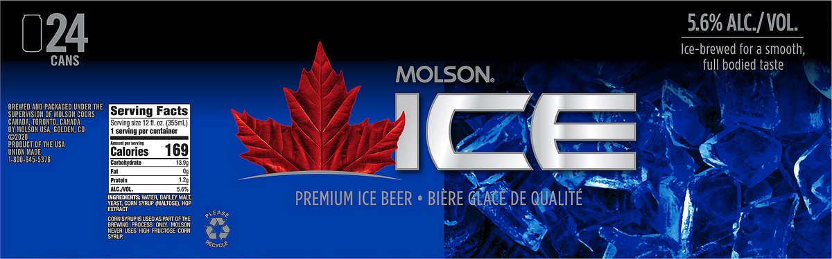 slide 7 of 12, Molson Ice, 24 ct; 12 fl oz