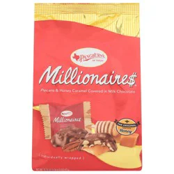 Pangburn's PANGBURN''S OF TEXAS Millionaires Milk Chocolate Covered Pecans and Honey Caramel, 16.75 oz. bag (˜ 28 pieces)