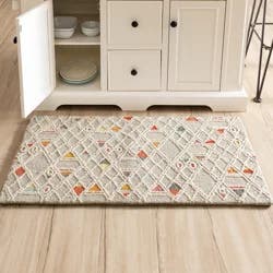 Mohawk Tribal Lines MMF Silver Kitchen Mat 20x42