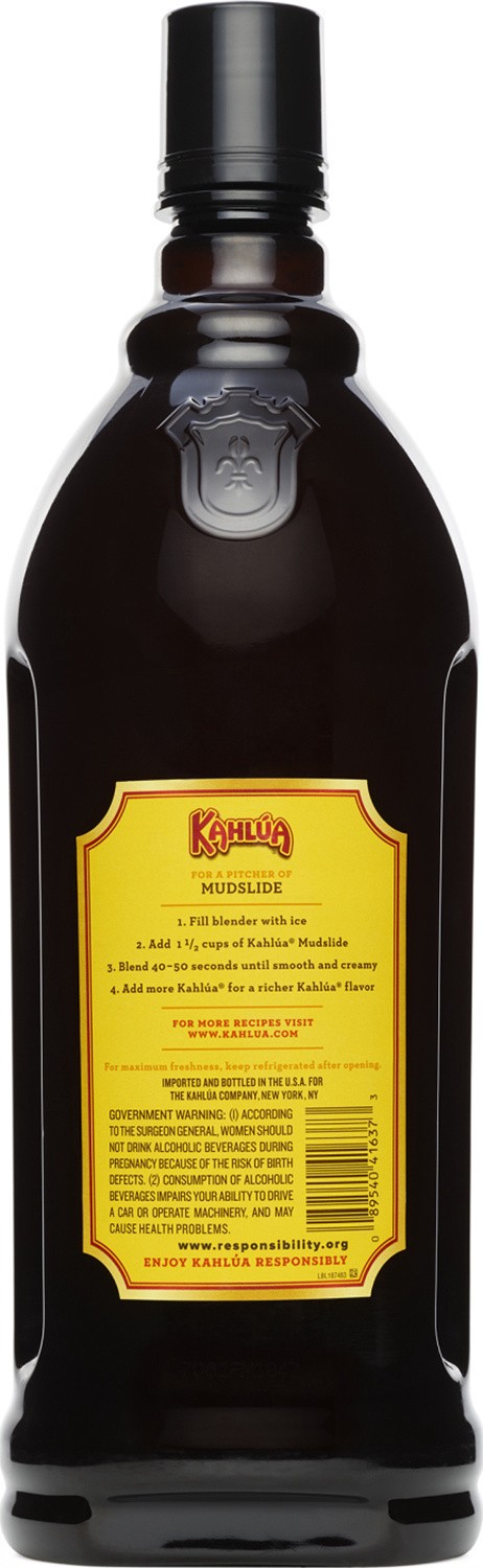 slide 2 of 4, Kahlua Cocktails Kahlua Ready to Drink Mudslide with Rum and Coffee Liqueur, 1.75 L Bottle, 12.5% ABV, 1.75 liter