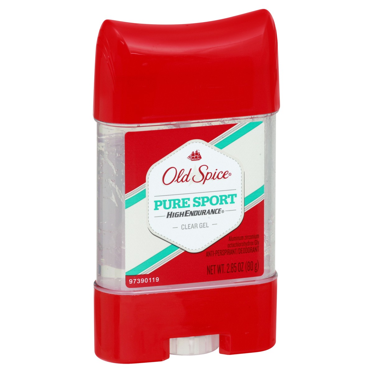 slide 5 of 9, Old Spice High Endurance Clear Gel Pure Sport Anti-Perspirant/Deodorant 2.85 oz, 2.85 oz