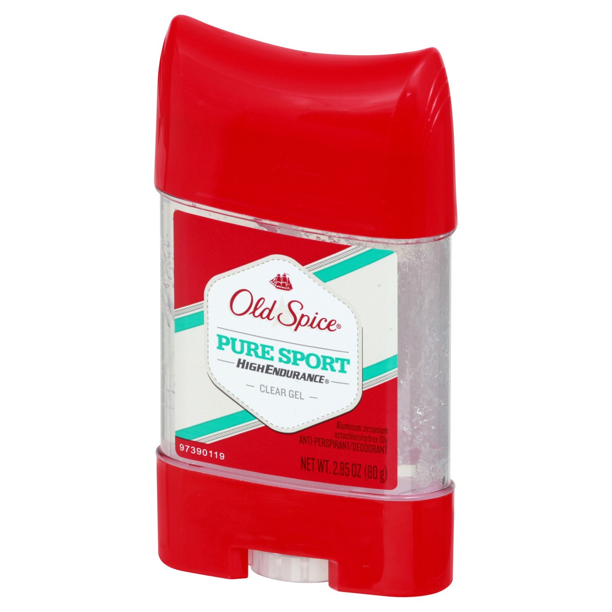 slide 6 of 9, Old Spice High Endurance Clear Gel Pure Sport Anti-Perspirant/Deodorant 2.85 oz, 2.85 oz