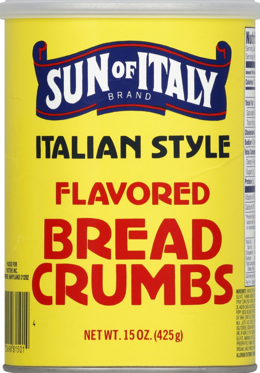 slide 2 of 3, Sun of Italy Italian Bread Crumbs, 15 oz