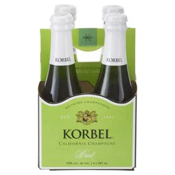 Korbel Brut California Champagne 4 ea