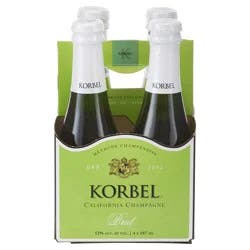 Korbel Brut California Champagne 4 ea