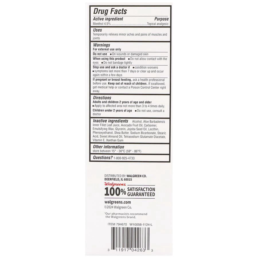 slide 2 of 5, Walgreens Cooling Pain Relief + Skin Moisturizing Cream, 3 oz