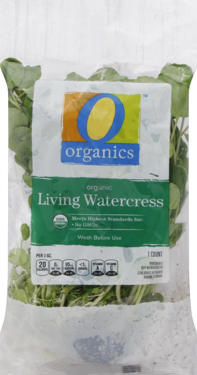 slide 3 of 5, Watercress Living O Orgnc, 1 ct