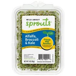 Wild About Sprouts Alfalfa Broccoli Kale 3 Oz