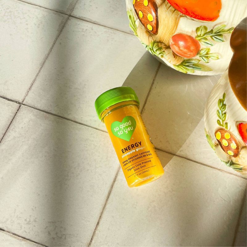 slide 6 of 6, So Good So You Energy Pineapple Ginger Organic Probiotic Shot - 1.7 fl oz, 1.7 fl oz