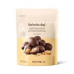 Double Dipped Milk Chocolate Covered Peanuts Candy - 8.7oz - Favorite Day™