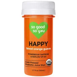 So Good So You Happy Blood Orange Guava Organic Probiotic Shot - 1.7 fl oz