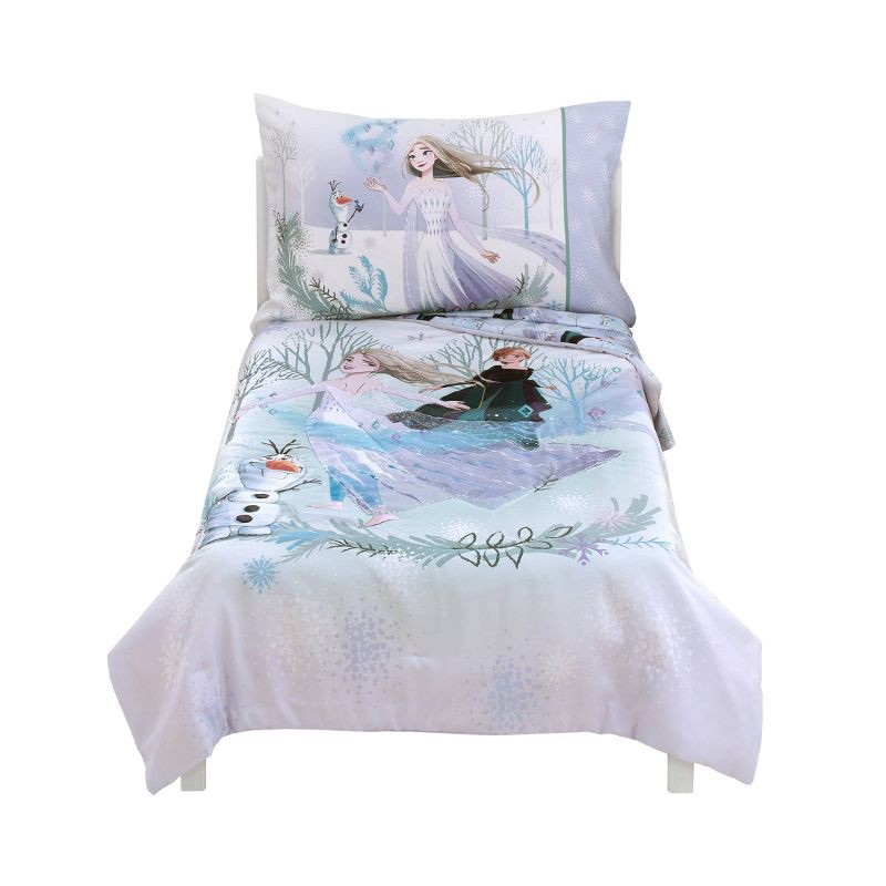 slide 1 of 8, 4pc Frozen 2 'Royally Cool' Toddler Bed Set, 4 ct
