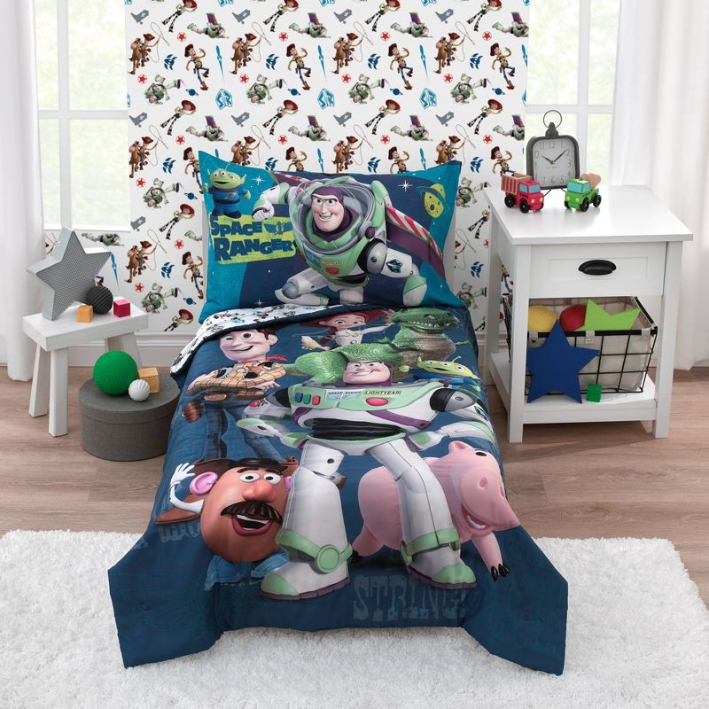 slide 1 of 8, 4pc Toy Story 'You've Got A Friend In Me' Toddler Bed Set, 4 ct