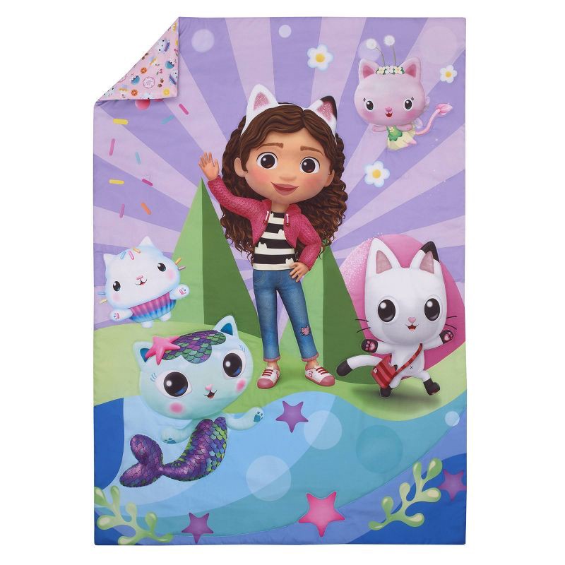 slide 3 of 8, 4pc Gabby's Dollhouse 'A-Meow-Zing' Toddler Bed Set, 4 ct