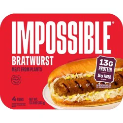 Impossible Plant Based Bratwurst Sausage Links - 13.5oz/4ct