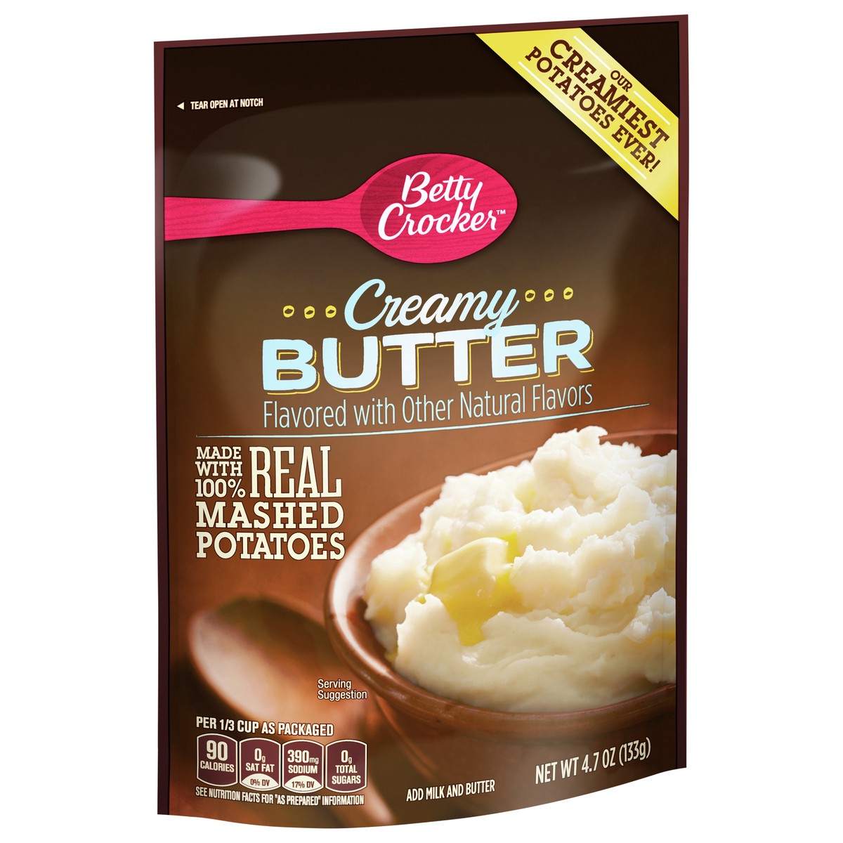 slide 2 of 9, Betty Crocker Homestyle Creamy Butter Mashed Potatoes, 4.7 oz., 4.7 oz