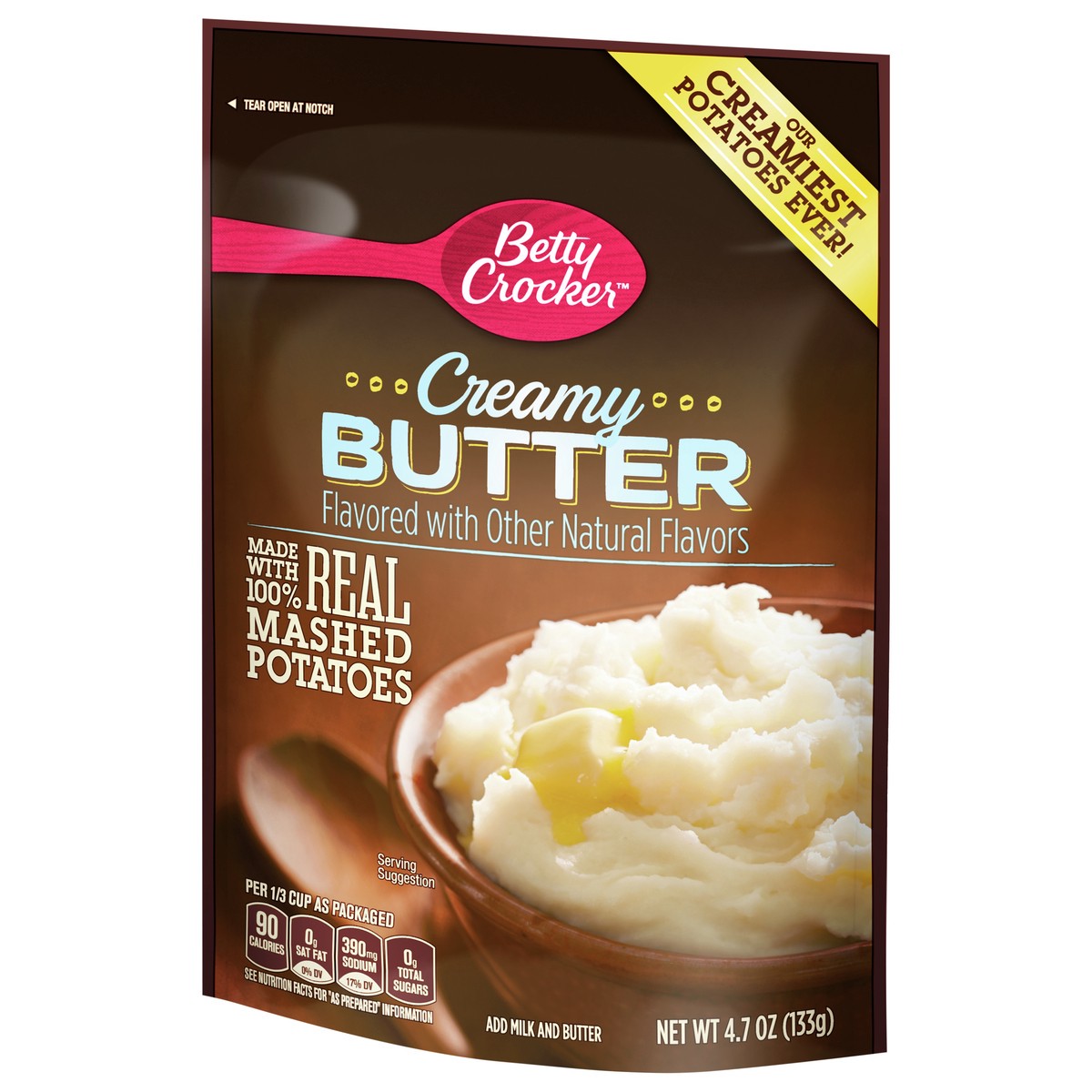 slide 3 of 9, Betty Crocker Homestyle Creamy Butter Mashed Potatoes, 4.7 oz., 4.7 oz