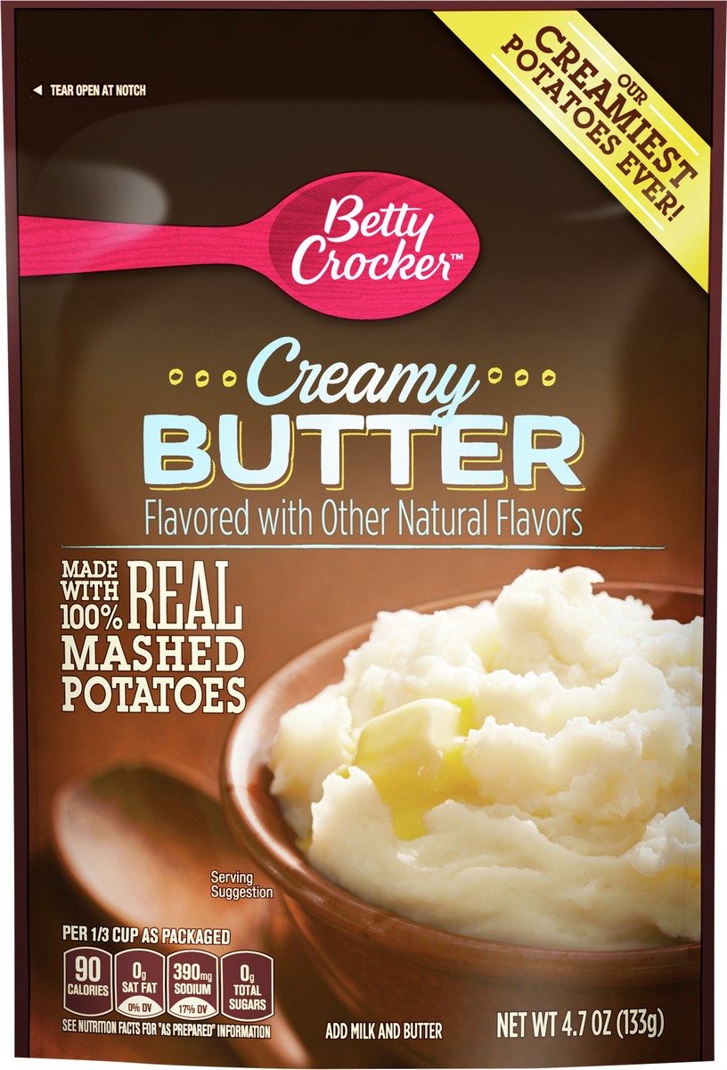 slide 6 of 9, Betty Crocker Homestyle Creamy Butter Mashed Potatoes, 4.7 oz., 4.7 oz