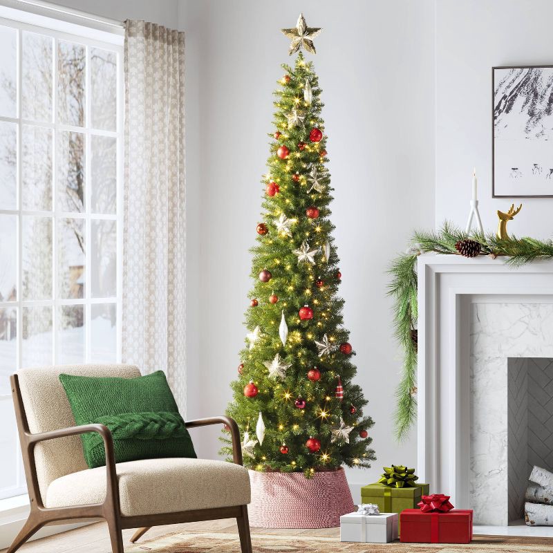 slide 2 of 3, 11" Tinsel Star Christmas Tree Topper Champagne - Wondershop™, 1 ct