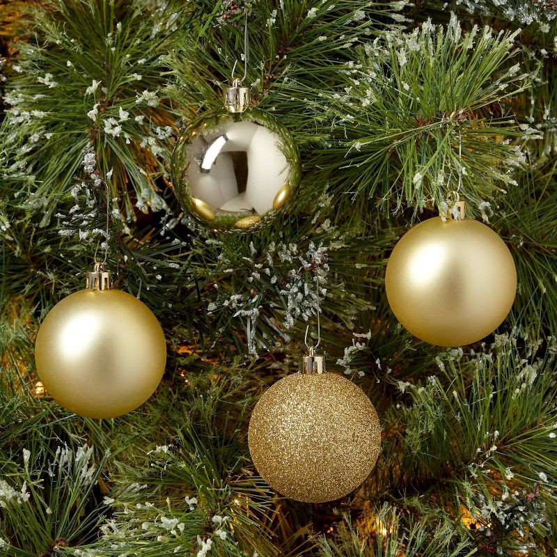 slide 2 of 3, 50ct Shatter-Resistant Round Christmas Tree Ornament Set Champagne - Wondershop™: : Luxury Glam Indoor Decor: Luxury Glam Indoor Decor, 50 ct