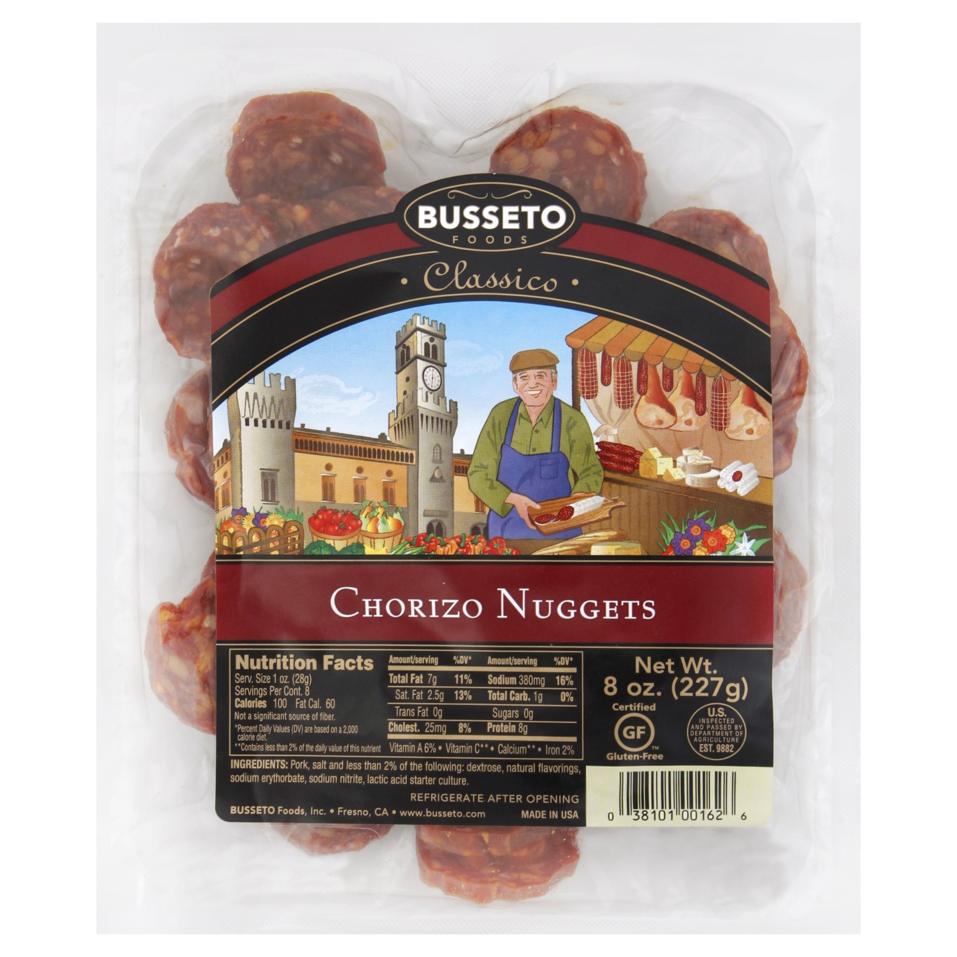 slide 1 of 3, Busseto Foods Salami Chorizo Nuggets, 8 oz