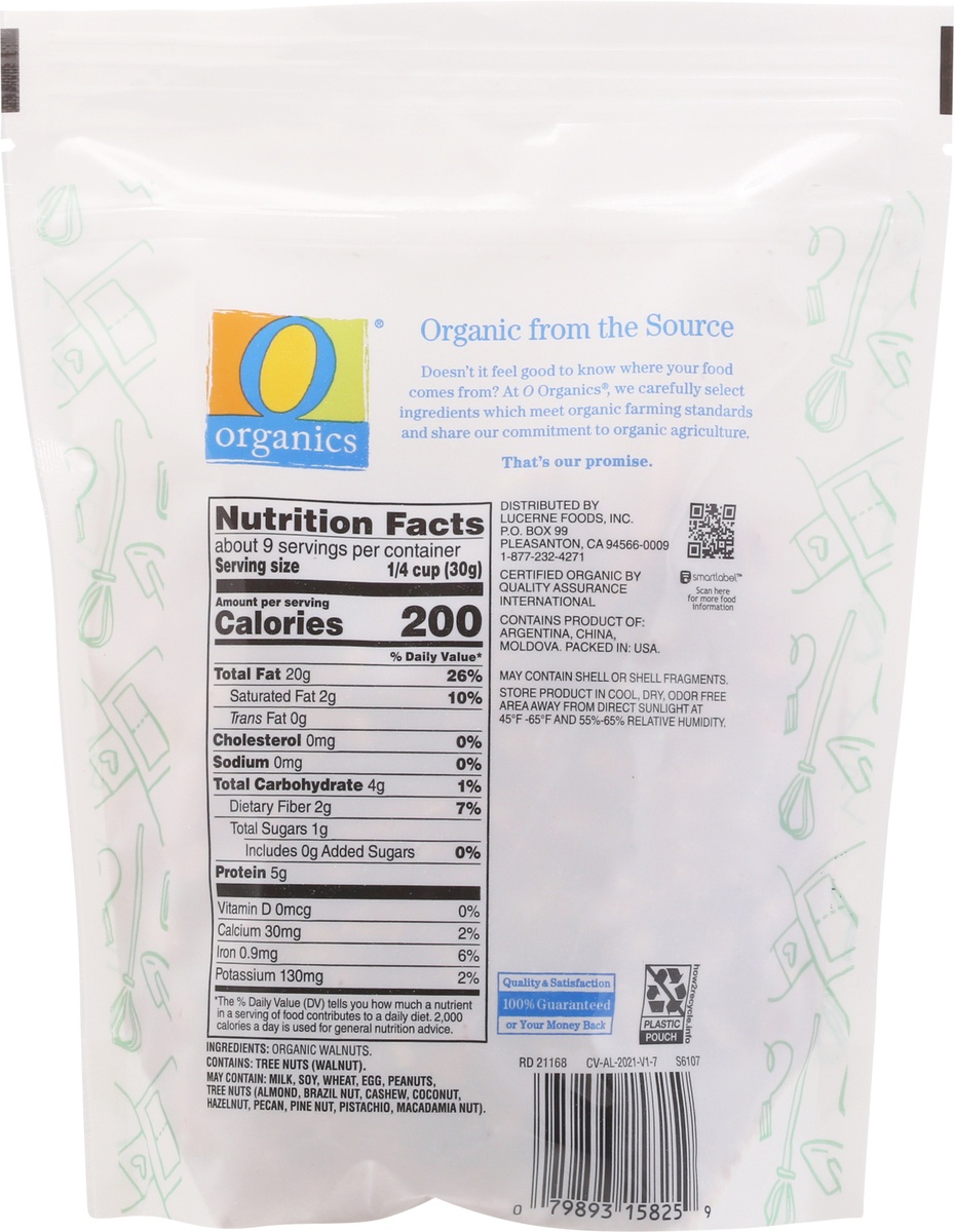 slide 7 of 9, O Organics O Orgnc Walnuts Shelled, 10 oz