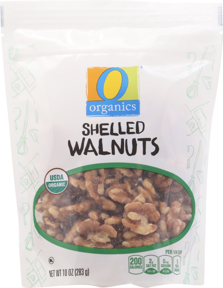 slide 6 of 9, O Organics O Orgnc Walnuts Shelled, 10 oz