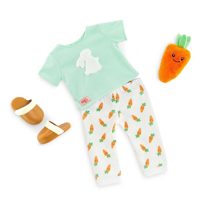 slide 1 of 5, Our Generation Bedtime Bunny Pajama Outfit for 18" Boy Dolls, 1 ct