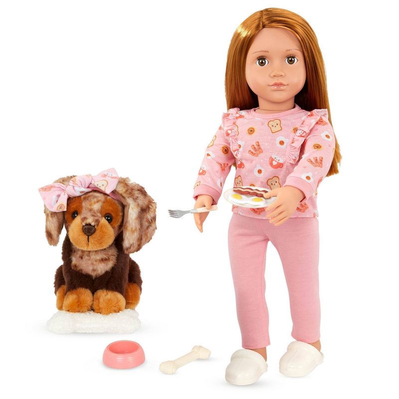 slide 3 of 7, Our Generation Claudia & Cinnamon 18" Matching Doll & Pet Set, 1 ct