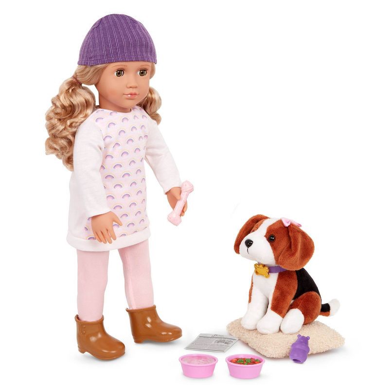 slide 3 of 6, Our Generation Ember & Elsie 18" Doll & Pet Set, 1 ct
