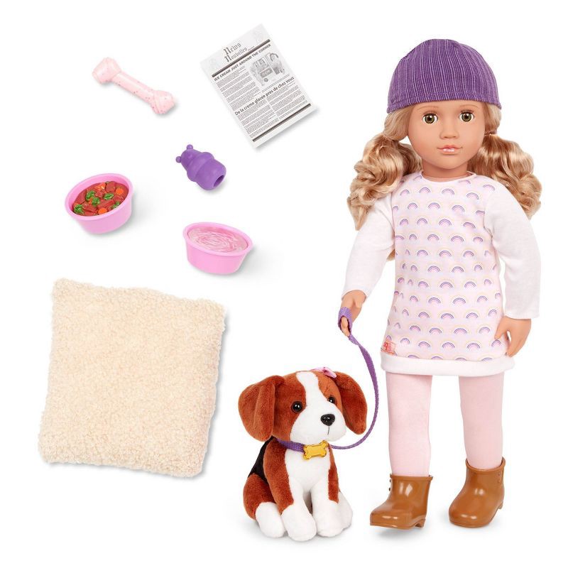slide 1 of 6, Our Generation Ember & Elsie 18" Doll & Pet Set, 1 ct