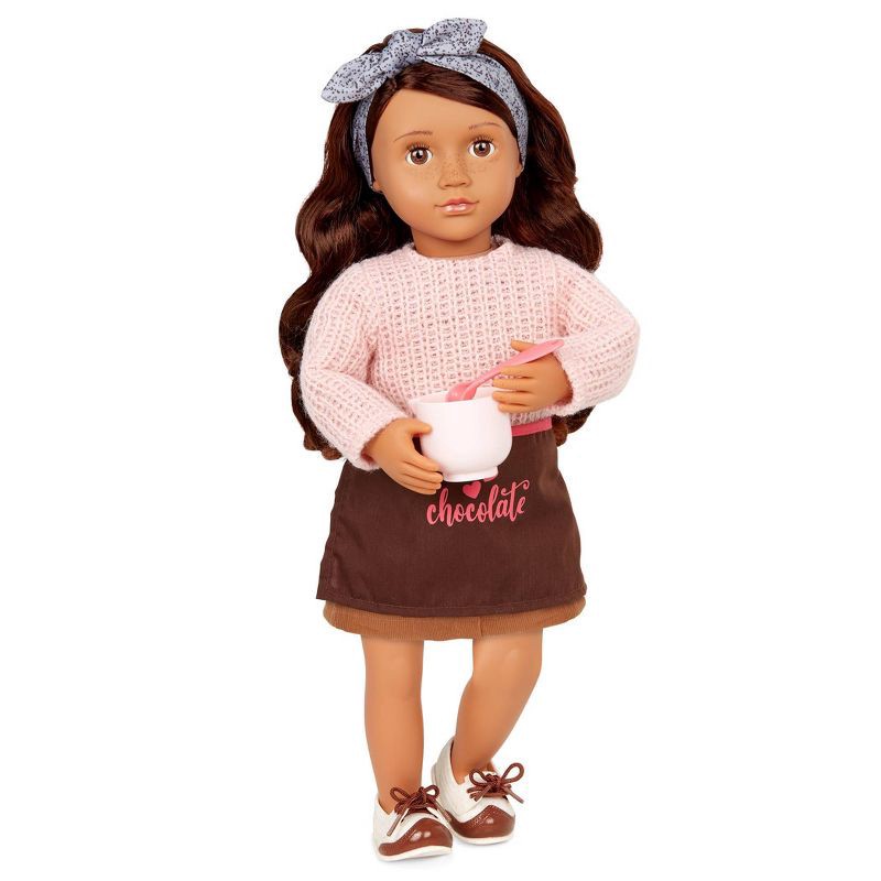 slide 3 of 8, Our Generation Coco Posable 18" Baking Doll & Storybook, 1 ct