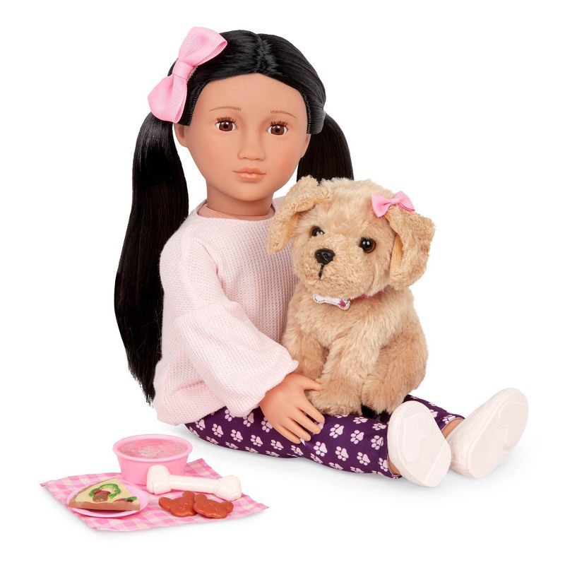 slide 4 of 6, Our Generation Jin & Charm 18" Doll & Pet Set, 1 ct