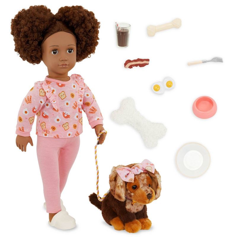 slide 1 of 5, Our Generation Camryn & Coco 18" Matching Doll & Pet Set, 1 ct