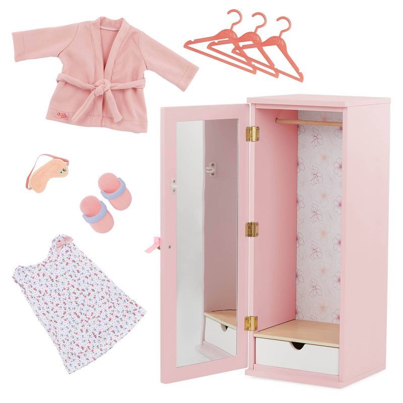 slide 5 of 6, Our Generation Fashion Closet & Outfit Accessory Set for 18" Dolls, 1 ct