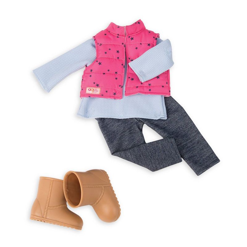 slide 1 of 5, Our Generation Trekking Star Vest Outfit for 18" Dolls, 1 ct