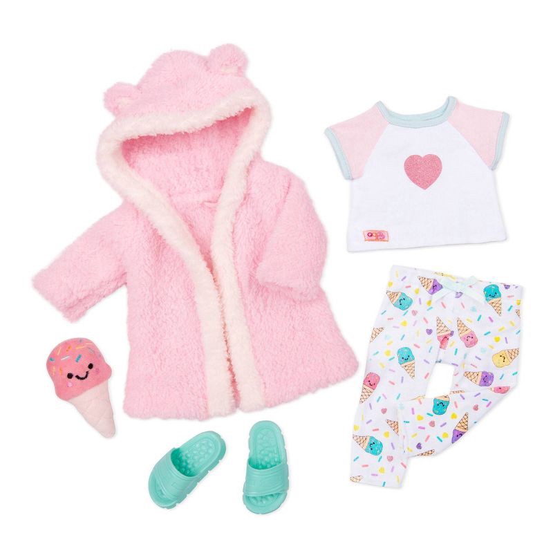 slide 1 of 4, Our Generation Ice Cream Dreams Pajama & Robe Outfit for 18" Dolls, 1 ct
