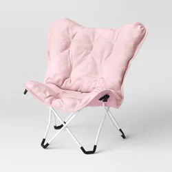 Butterfly Dorm Chair Blush - Room Essentials™: Portable, Foldable Seating No Assembly Required