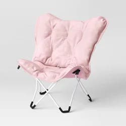 Butterfly Dorm Chair Blush - Room Essentials™: Portable, Foldable Seating No Assembly Required