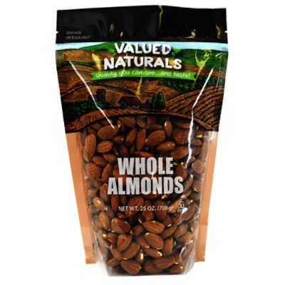 slide 1 of 1, Val Natrl Almonds Whole, per lb